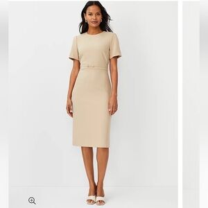 Chain detail sheath dress